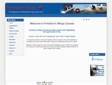 Tablet Screenshot of freedomswings.ca